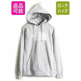 ザノースフェイス(THE NORTH FACE)のノースフェイス プリント スウェット パーカー S 灰 トレーナー プルオーバー(パーカー)