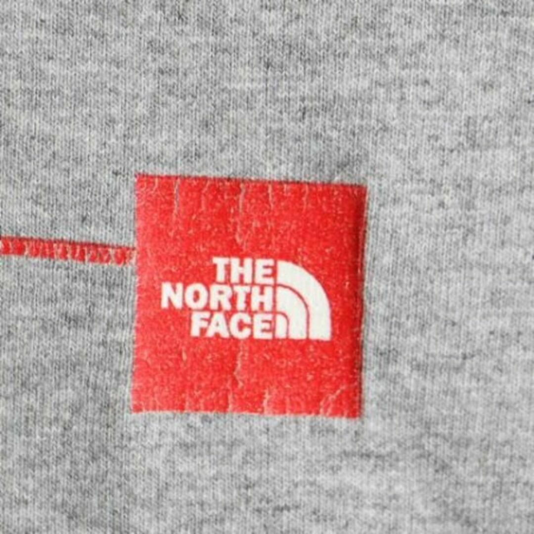 THE NORTH FACE(ザノースフェイス)のノースフェイス ロゴ プリント 長袖 Tシャツ XL  アウトドア ロンT 灰 メンズのトップス(Tシャツ/カットソー(七分/長袖))の商品写真