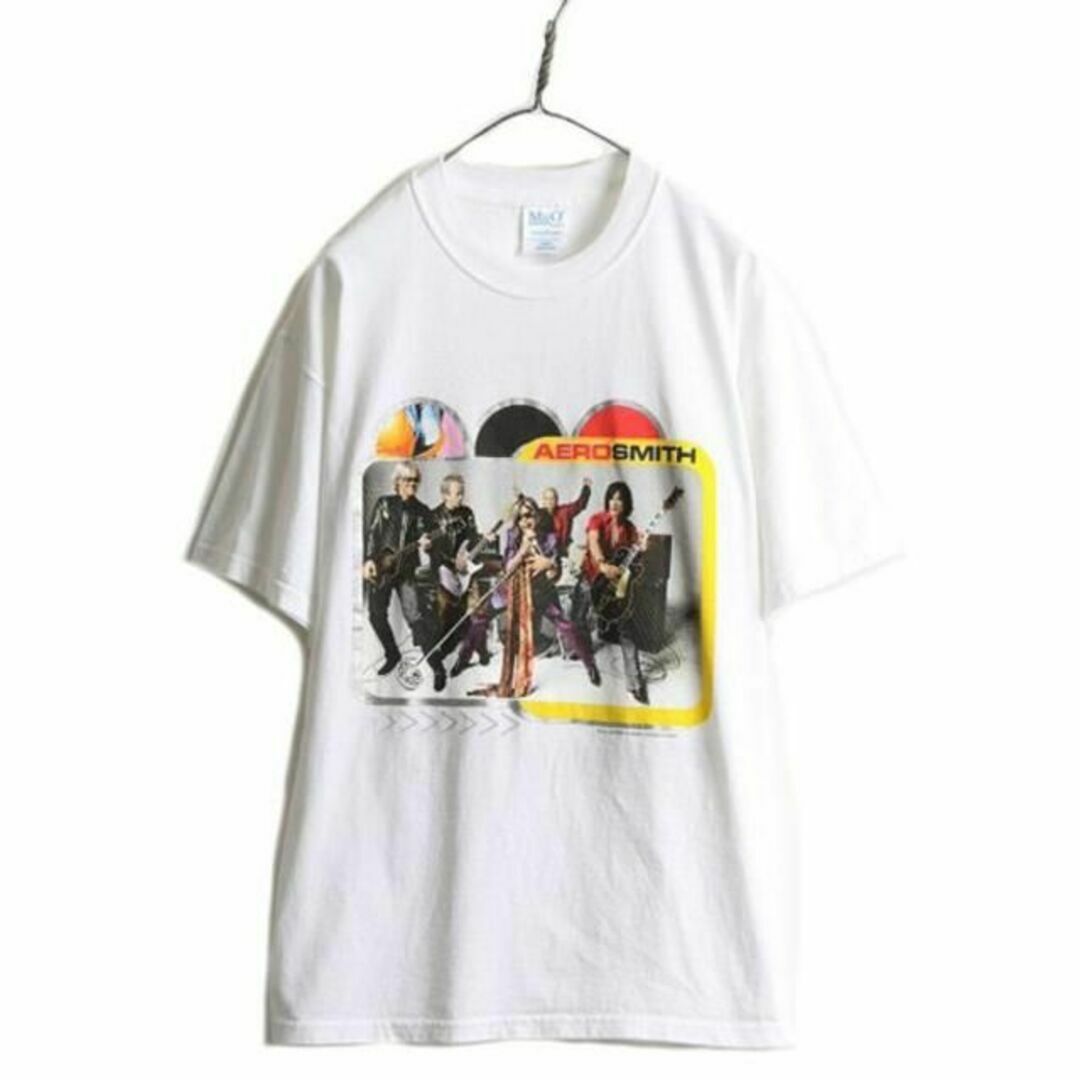 未使用 00s オールド エアロスミス 2001 ツアー プリント Tシャツ L