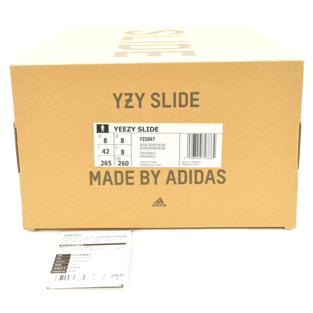 adidas アディダス YEEZY SLIDE BONE イージー スライド サンダル ボーン ベージュ FZ5897 US8