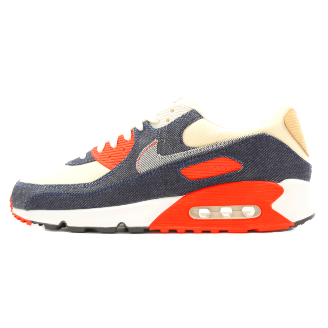 NIKE ナイキ ×DENHAM AIR MAX 90 INFRARED デンハム エアマックス90 インフラレッド ローカットスニーカー インディゴ/ベージュ US11.5 CU1646-400