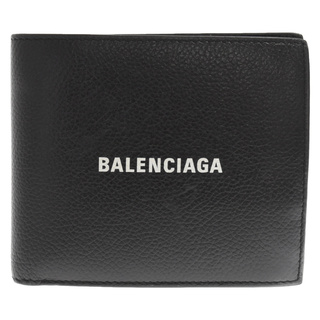 Balenciaga - BALENCIAGA バレンシアガ スクエア ロゴ 二つ折り財布 ...
