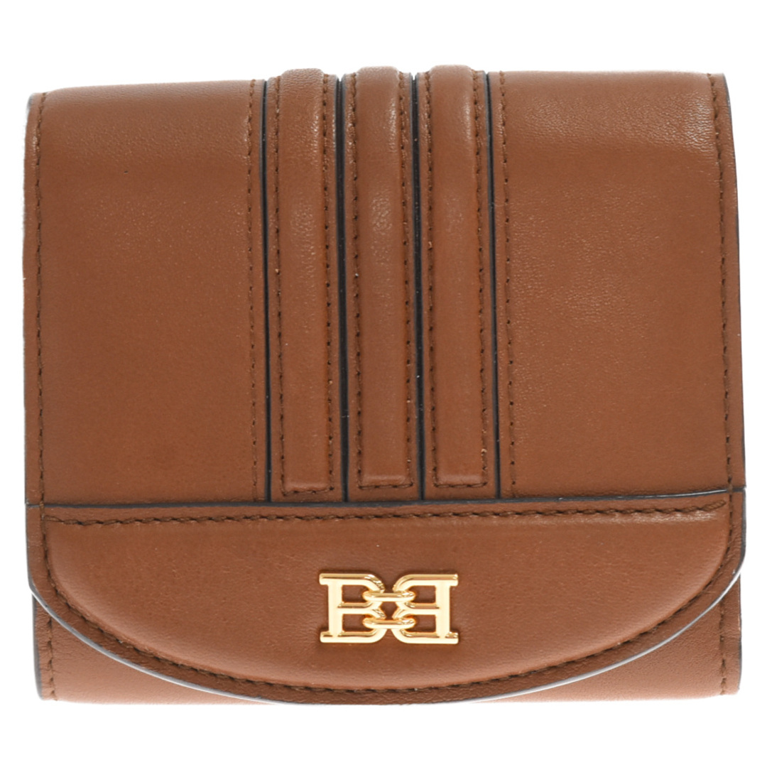 BALLY バリー Blessy ブレッシー レザーミニウォレット三つ折り財布 ブラウン