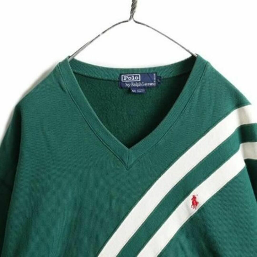 Ralph Lauren - 90s ポロ ラルフローレン Vネック スウェット Ralph Lauren - 90s ポロ ラルフローレン Vネック スウェット