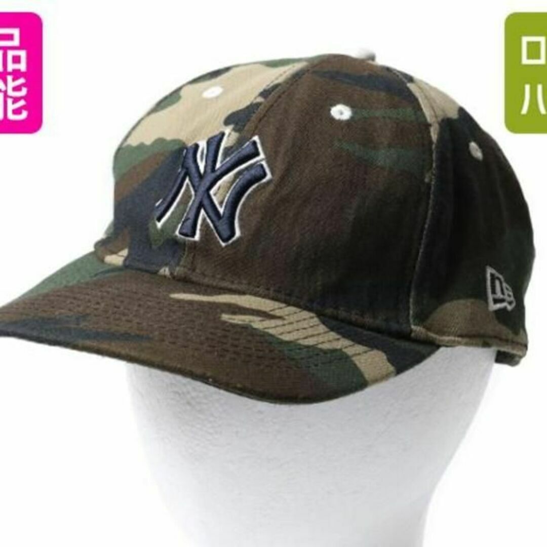 ほぼ 新品 ニューエラ ヤンキース ベースボール キャップ 迷彩 M L 帽子メンズ
