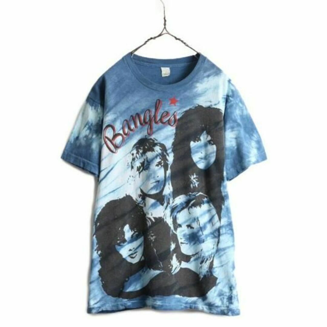 80s バングルス プリント タイダイTシャツ XL ビンテージ バンド ロック メンズのトップス(Tシャツ/カットソー(半袖/袖なし))の商品写真