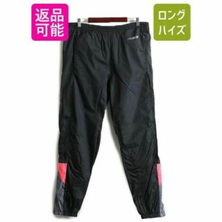 ナイキ(NIKE)の90s ナイキ メッシュ ライナー付き ナイロン パンツ L 黒 初期 銀タグ(その他)