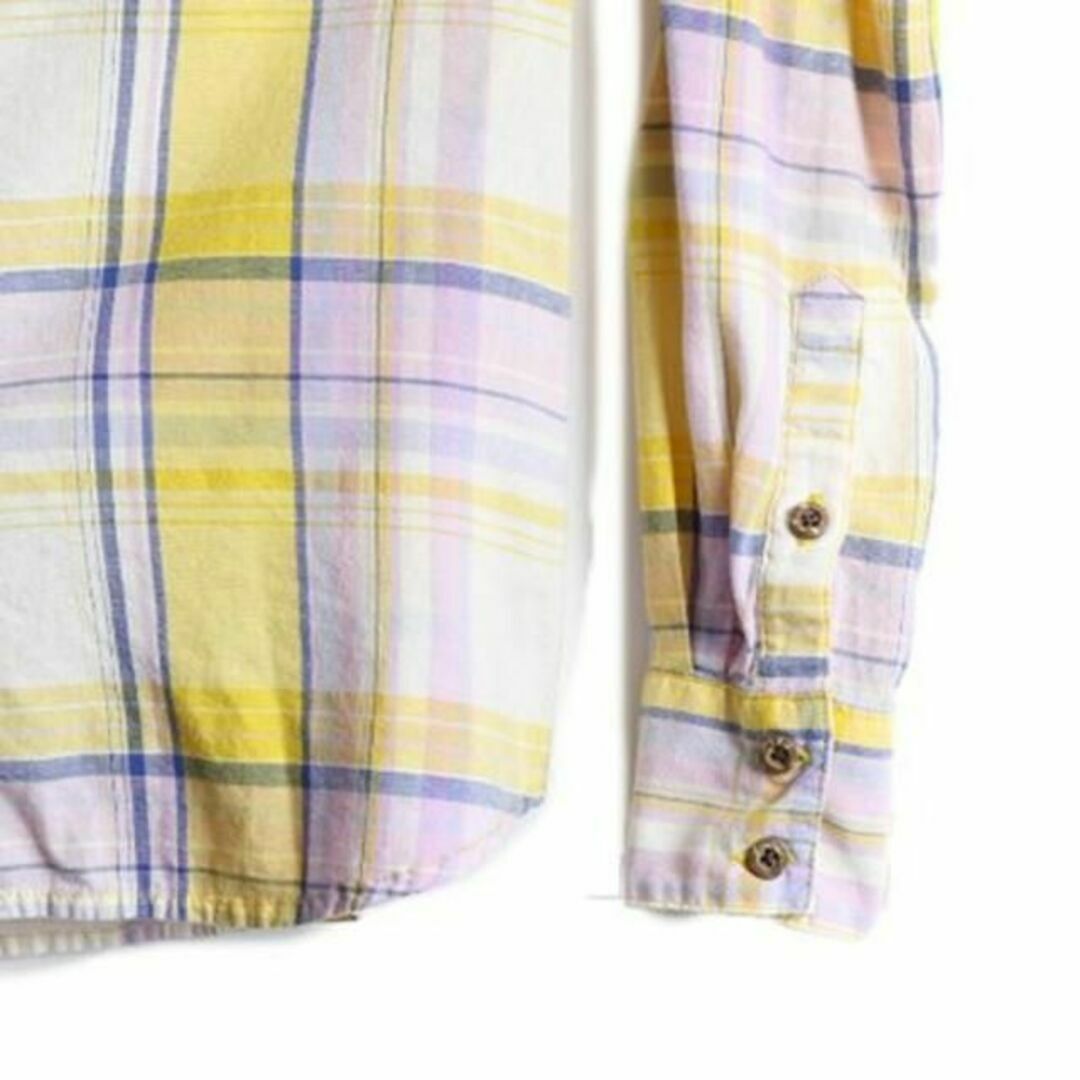 THE NORTH FACE(ザノースフェイス)のノースフェイス コットン チェック 長袖 シャツ ポケット付き ワンポイント M レディースのトップス(シャツ/ブラウス(長袖/七分))の商品写真