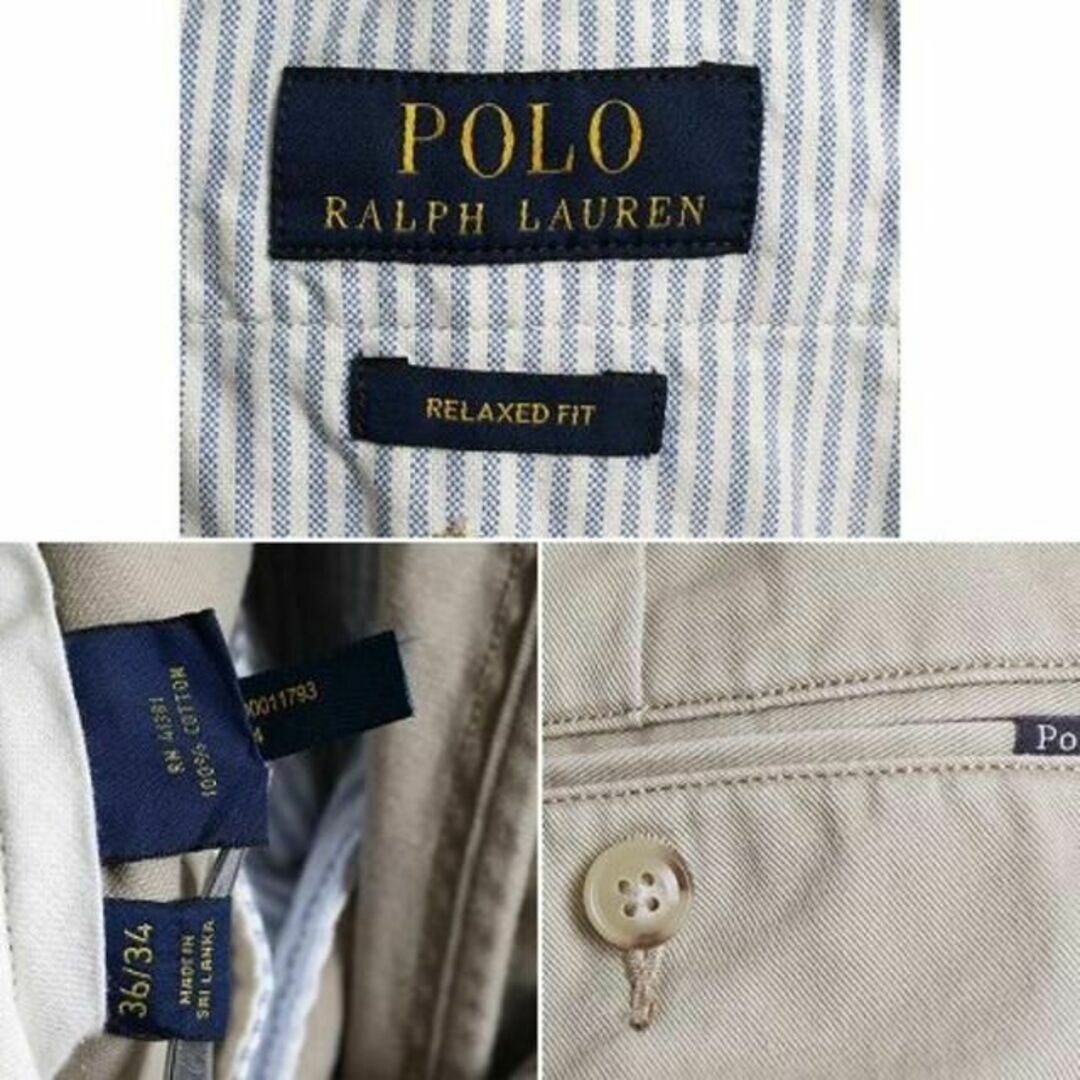 Ralph Lauren(ラルフローレン)のポロ ラルフローレン アーミー タイプ チノ パンツ 36 34 ストレッチ メンズのパンツ(チノパン)の商品写真