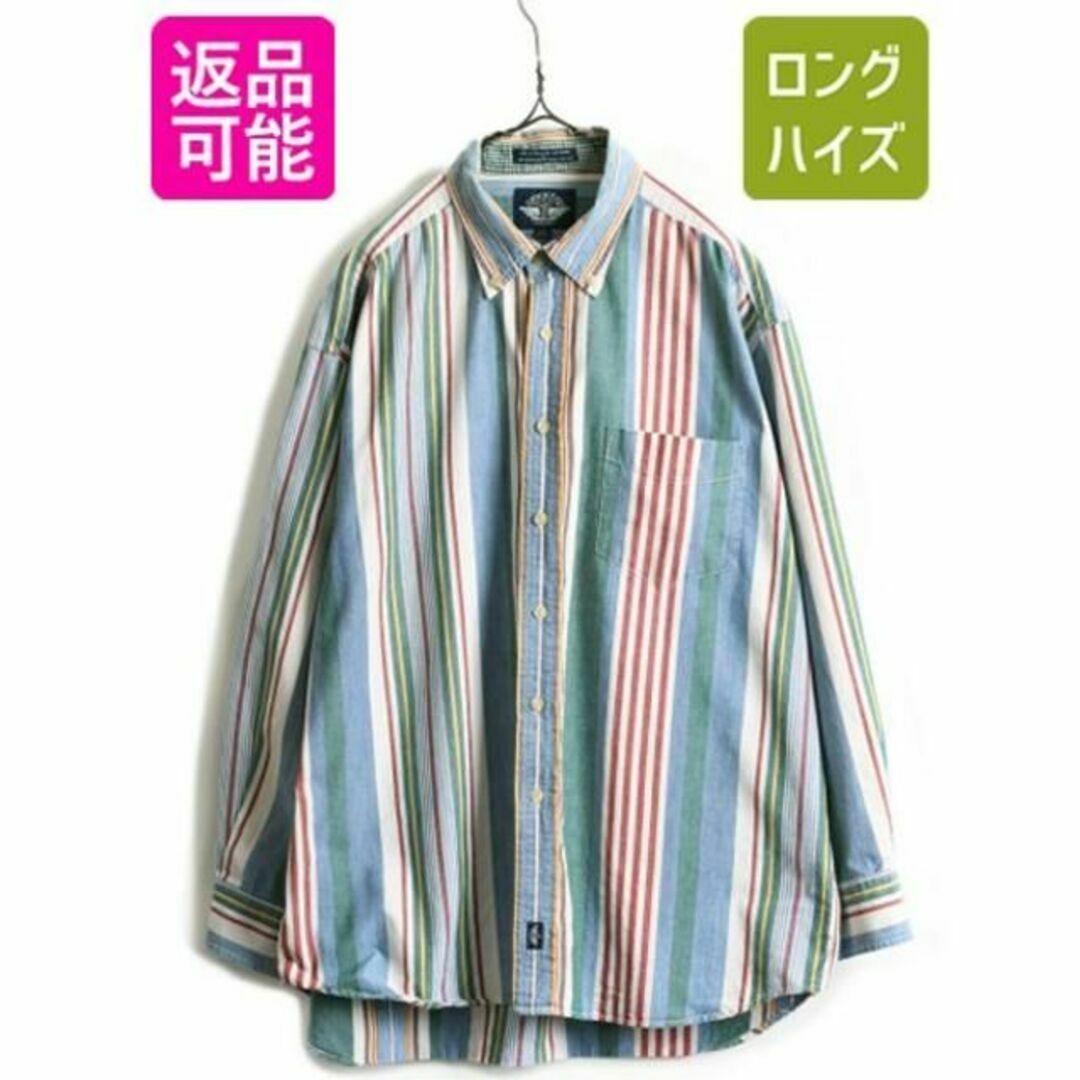 Levi90s オールド ドッカーズ リーバイス ストライプ ボタンダウン シャツ L