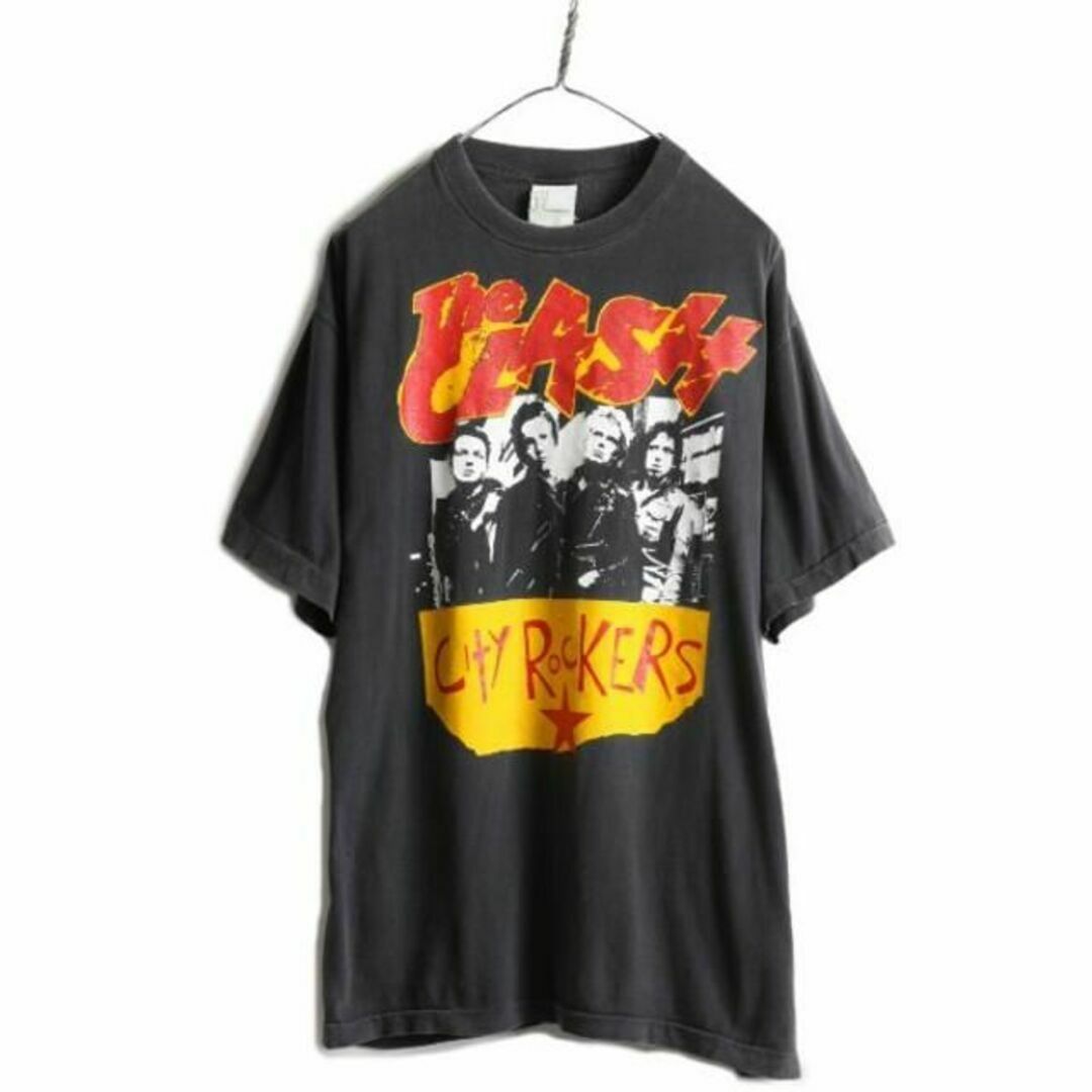 90s CLASH クラッシュ プリント Tシャツ XL 黒 パンク バンドの通販 by