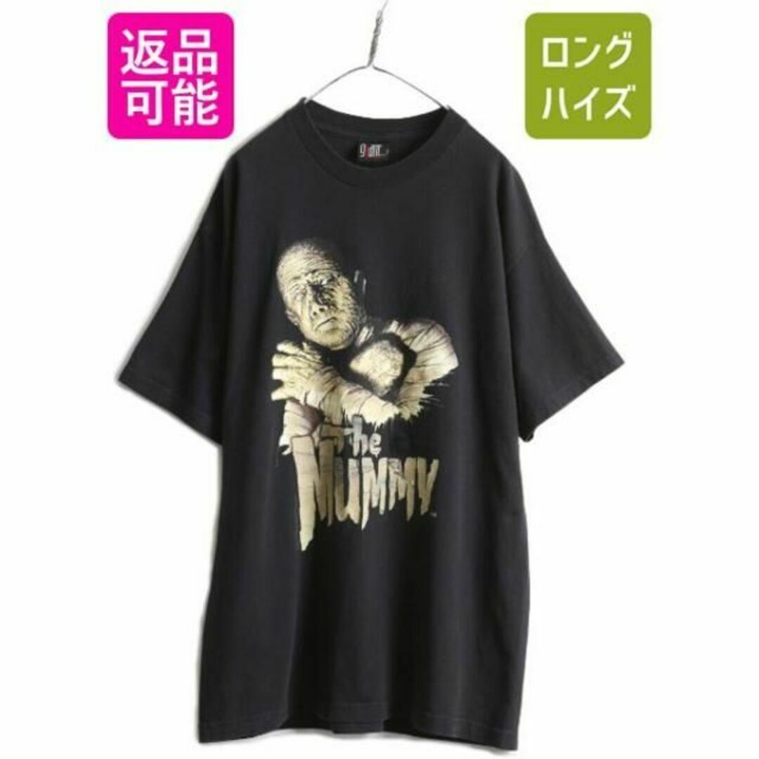90s The Mummy ミイラ プリント Tシャツ XL 黒 ムービー 映画トップス