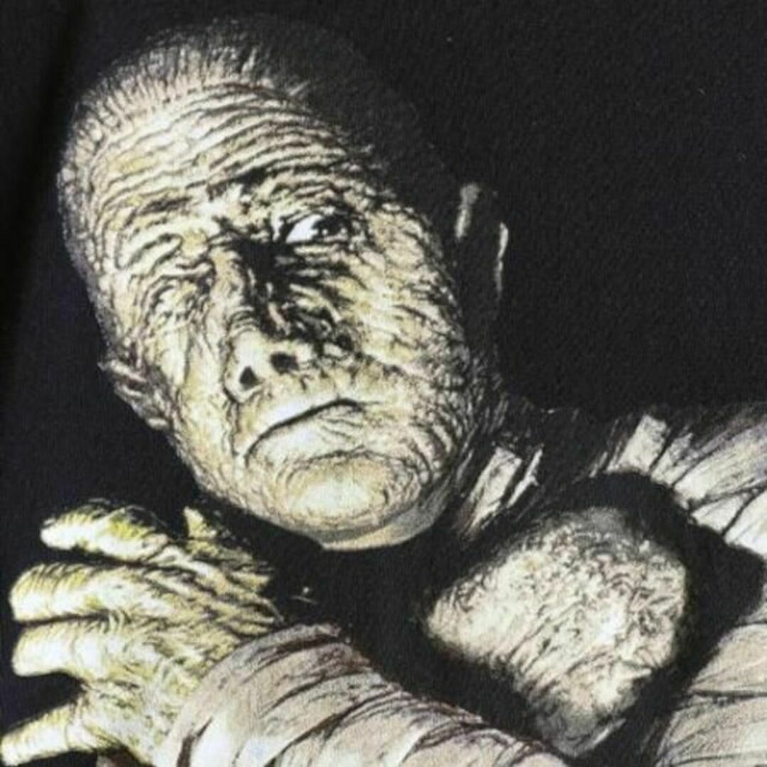 90s The Mummy ミイラ プリント Tシャツ XL 黒 ムービー 映画