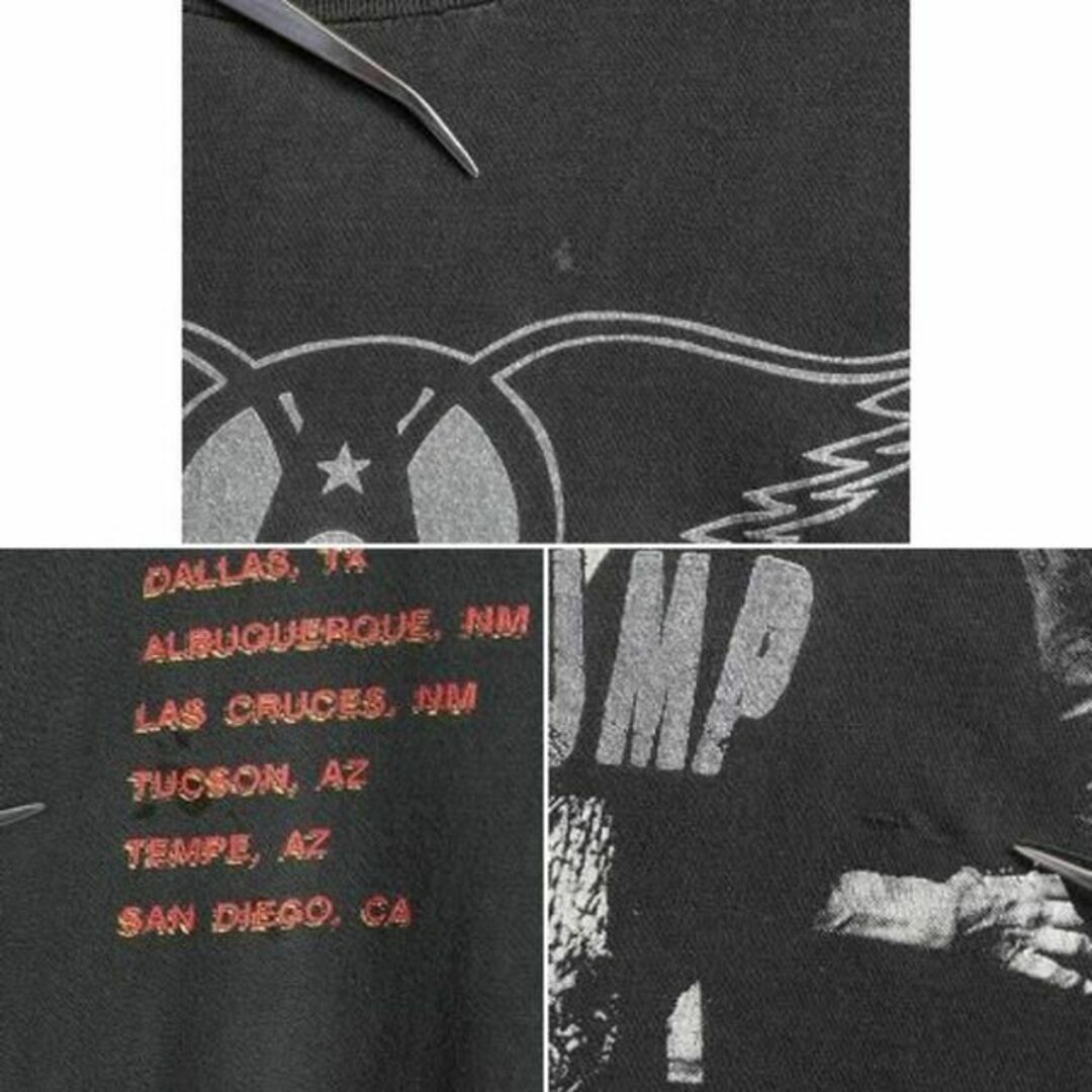 80s エアロスミス ツアー プリント Tシャツ L オフィシャル バンド 黒