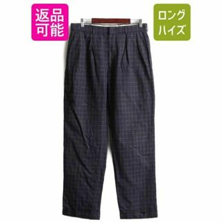 ラルフローレン(Ralph Lauren)の90s ポロ ラルフローレン 2タック チェック コットン スラックス パンツ(スラックス)