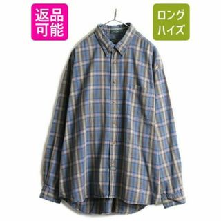 90s ドッカーズ リーバイス コットン チェック 長袖ボタンダウンシャツ XL(シャツ)