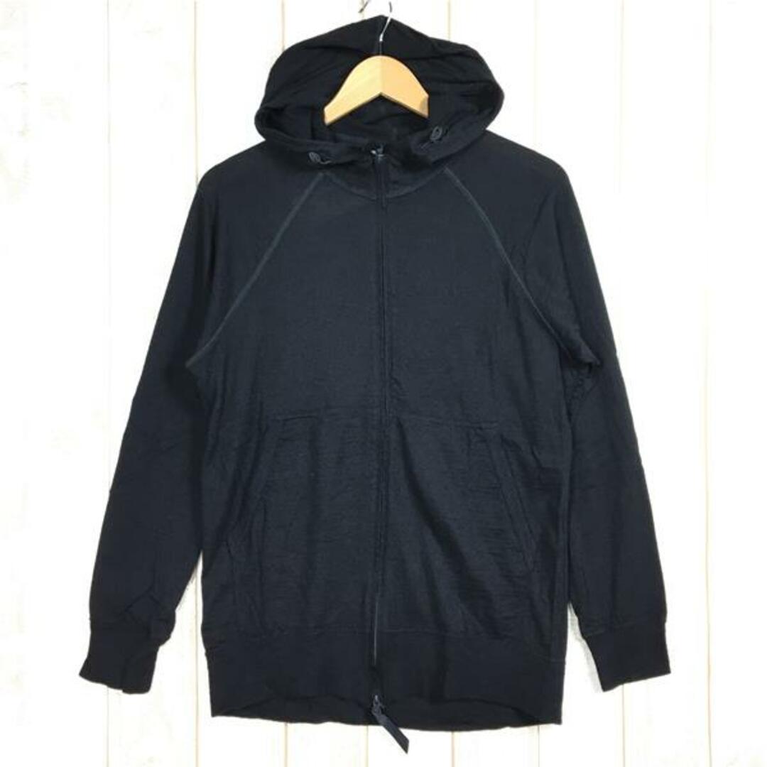 UNISEX M  山と道 100% メリノ ジップ フーディ 100% Merino Zip Hoody メリノウール フルジップ パーカー YAMATOMICHI ブラック系