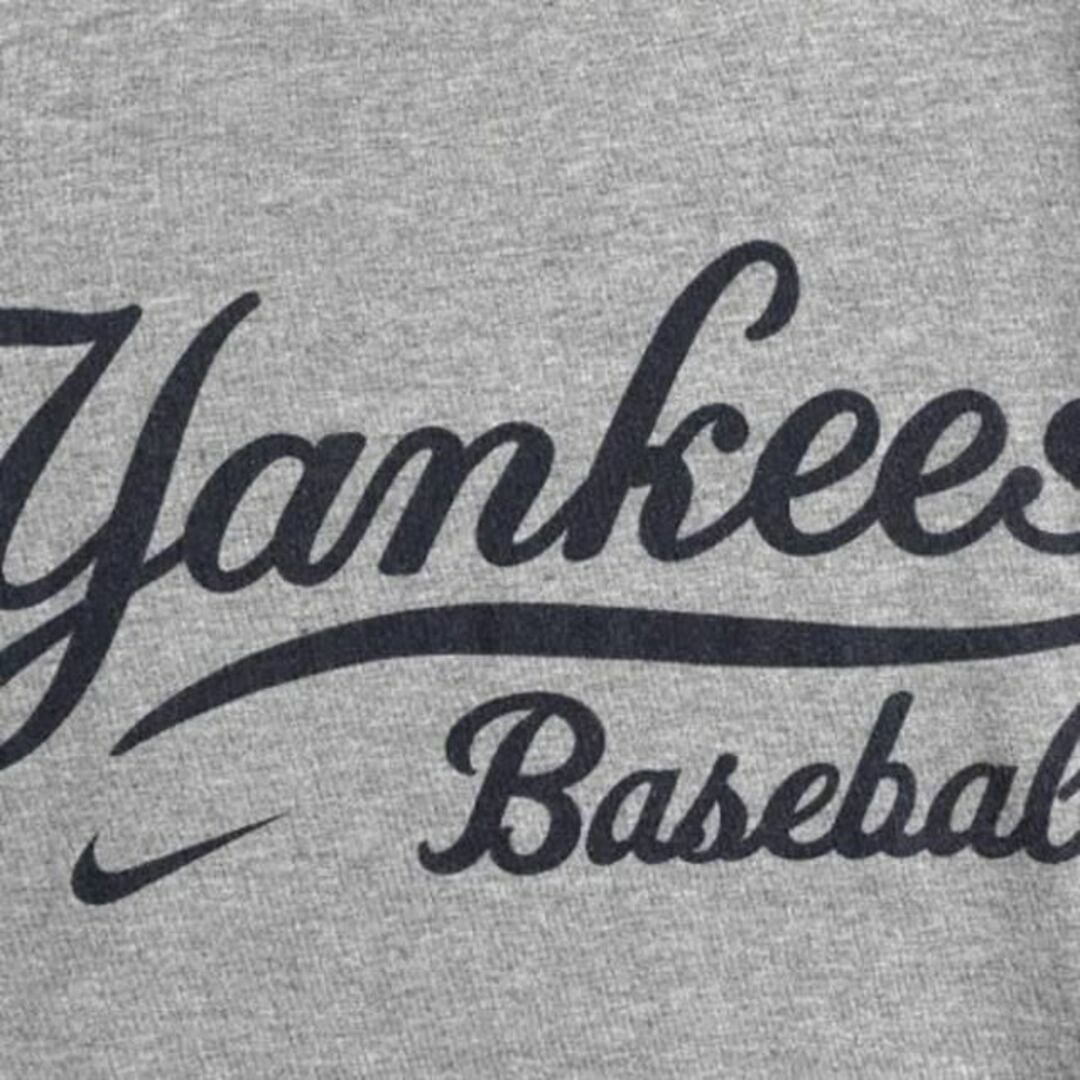 トップスナイキ MLB オフィシャル ニューヨーク ヤンキース 長袖 Tシャツ XL 灰