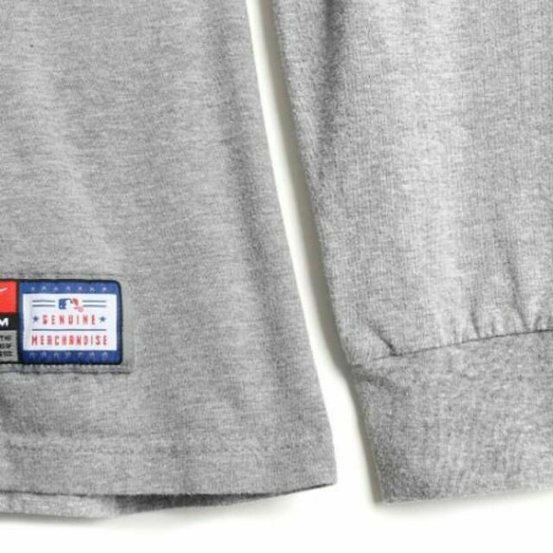 NIKE(ナイキ)のナイキ MLB オフィシャル ニューヨーク ヤンキース 長袖 Tシャツ XL 灰 メンズのトップス(Tシャツ/カットソー(七分/長袖))の商品写真