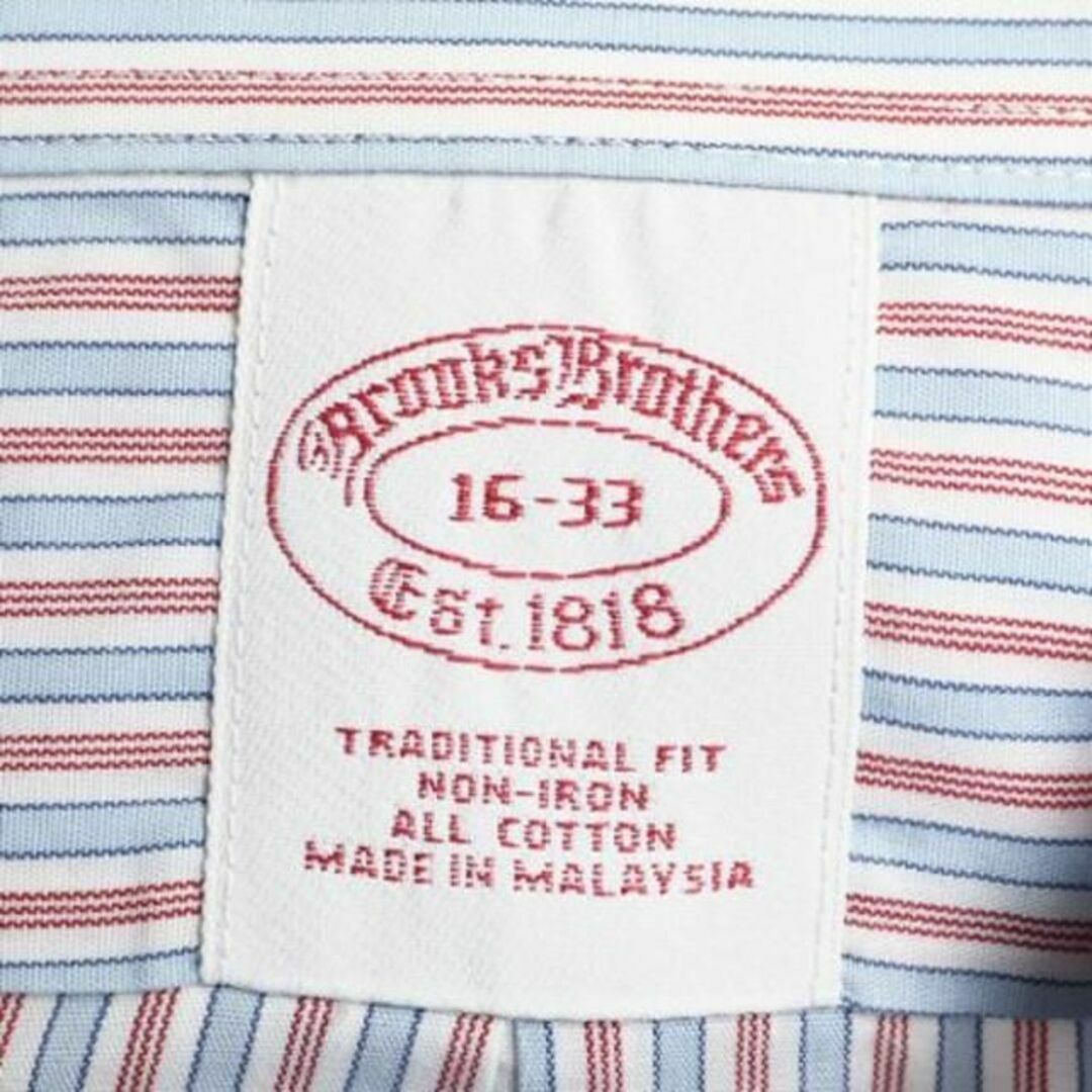 Brooks Brothers(ブルックスブラザース)のブルックスブラザーズ ストライプ 長袖 ドレス シャツ 16 L ノーアイロン メンズのトップス(シャツ)の商品写真