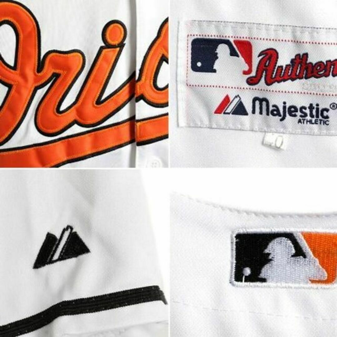 高価値 MLB M シャツ ベースボール オリオールズ ボルチモア Majestic 応援ユニフォーム、ウエア