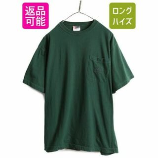 ラルフローレン(Ralph Lauren)の90s チャップス ラルフローレン ポケット付き 半袖Tシャツ ロゴT L 緑(Tシャツ/カットソー(半袖/袖なし))