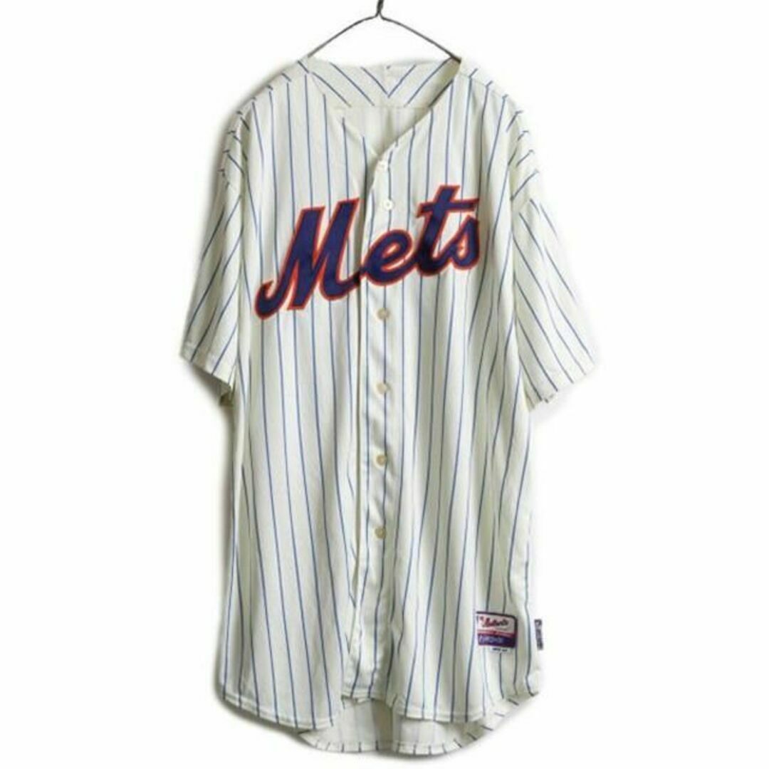 MLB Majestic ニューヨーク メッツ ベースボール シャツ XXL 程-