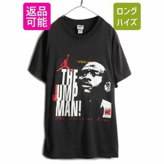 90s ナイキ マイケル ジョーダン プリント Tシャツ XL 初期 銀タグ 黒