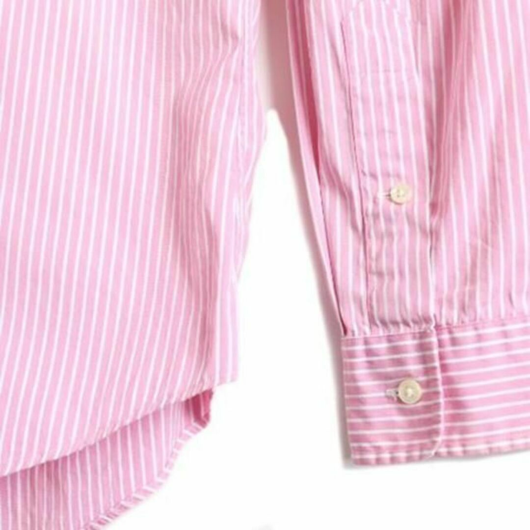 【大人気☆】ラルフローレン 長袖BDシャツ ストライプ ピンク L