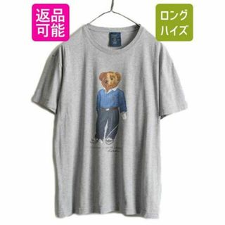 ラルフローレン(Ralph Lauren)の00s ポロゴルフ ラルフローレン ポロベア プリント 半袖Tシャツ M グレー(Tシャツ/カットソー(半袖/袖なし))