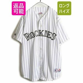 USA製 MLB Majestic ロッキーズ ベースボール シャツ XL 程(ウェア)