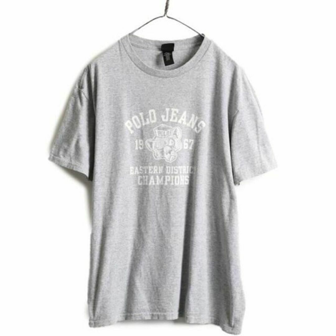 Ralph Lauren(ラルフローレン)のポロ ジーンズ ラルフローレン 4段 プリント 半袖 Tシャツ M 霜降り 灰 メンズのトップス(Tシャツ/カットソー(半袖/袖なし))の商品写真