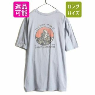 ザノースフェイス(THE NORTH FACE)のノースフェイス 両面 プリント 半袖 Tシャツ XL アウトドア ロゴ イラスト(Tシャツ/カットソー(半袖/袖なし))