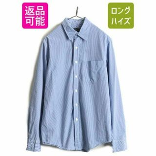 ラルフローレン(Ralph Lauren)のポロ ラルフローレン ギンガム チェック 長袖 シャツ ビジネス ドレス 青 白(シャツ)