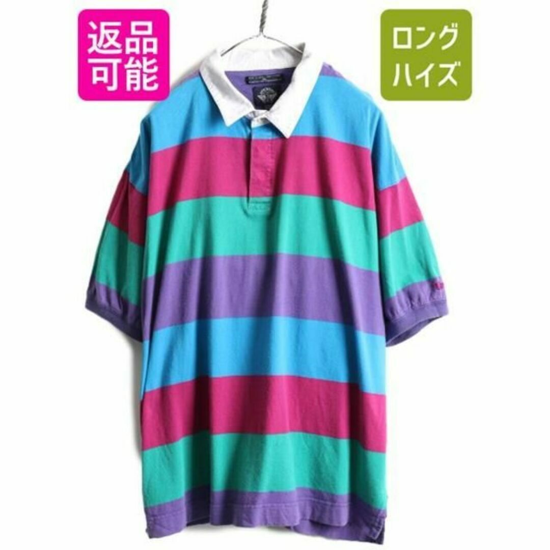 Levi90s ドッカーズ リーバイス ワイドボーダー 半袖ポロシャツ XL オールド