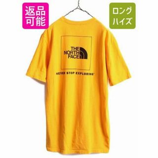 ザノースフェイス(THE NORTH FACE)のノースフェイス プリント Tシャツ M アウトドア マスタード イエロー メンズ(Tシャツ/カットソー(半袖/袖なし))