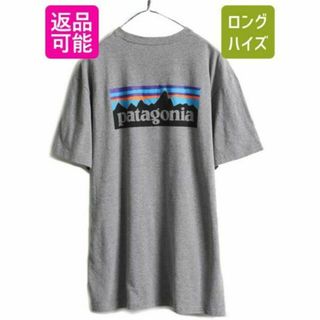 パタゴニア(patagonia)のパタゴニア プリント 半袖 Tシャツ L Patagonia アウトドア グレー(Tシャツ/カットソー(半袖/袖なし))