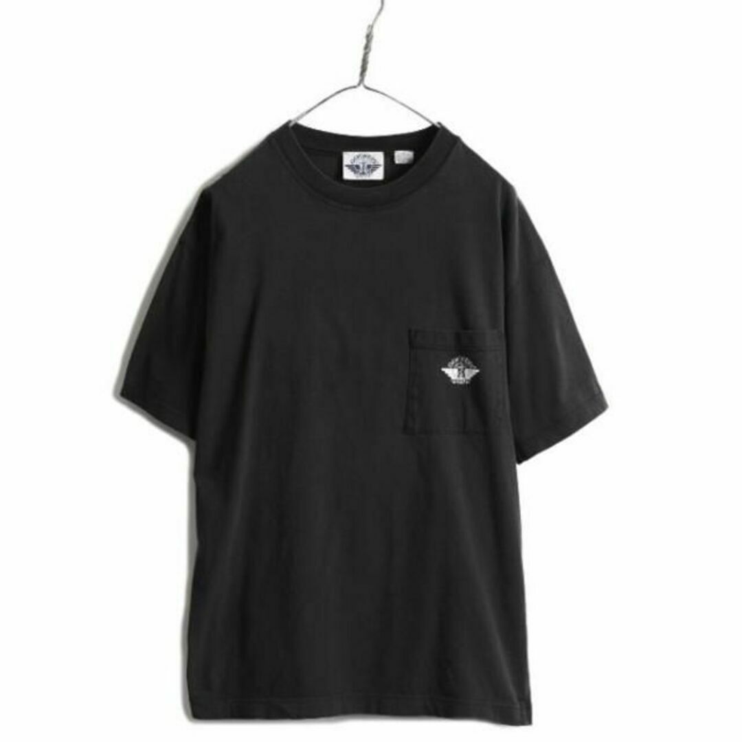 Levi's(リーバイス)の90s USA製 ドッカーズ リーバイス ポケット付き 半袖 Tシャツ L 黒 メンズのトップス(Tシャツ/カットソー(半袖/袖なし))の商品写真