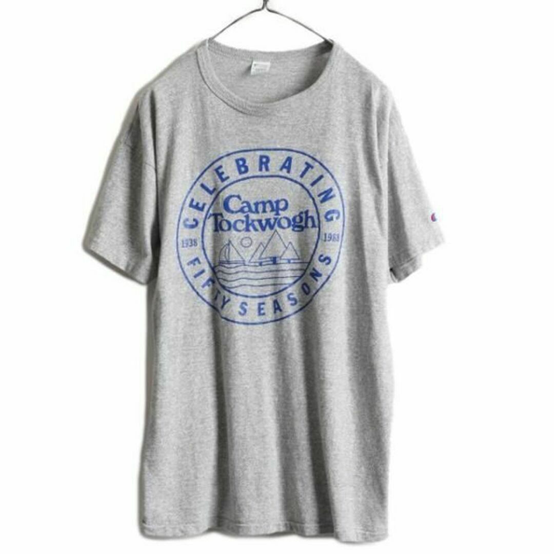 Champion(チャンピオン)の80s USA製 チャンピオン プリント Tシャツ XL ビンテージ 88 12 メンズのトップス(Tシャツ/カットソー(半袖/袖なし))の商品写真