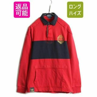 ラルフローレン(Ralph Lauren)のビンテージ加工 ポロ ラルフローレン ポケット付き 長袖 ラガー シャツ S (ポロシャツ)