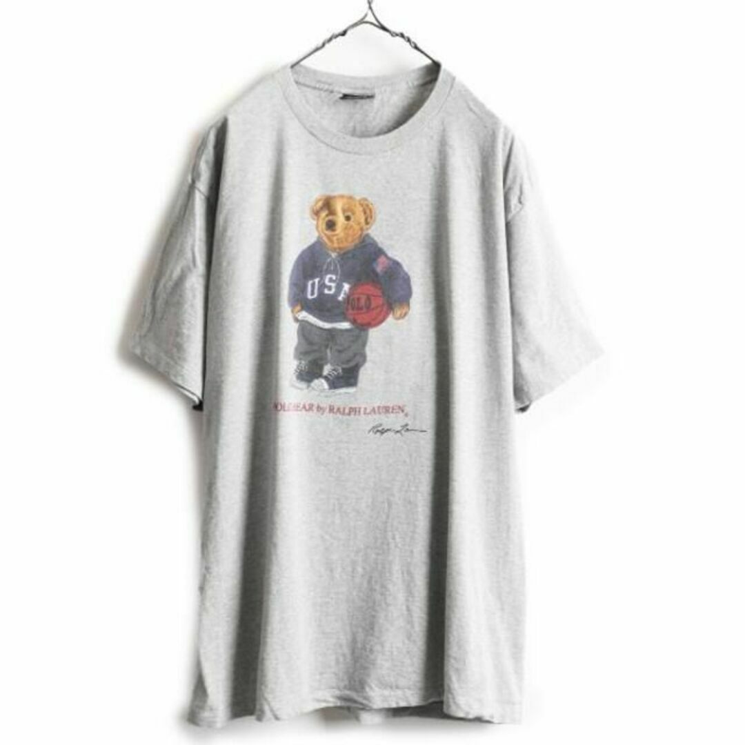 Ralph Lauren(ラルフローレン)の90s USA製 ポロ ラルフローレン ポロベアー プリント 半袖 Tシャツ L メンズのトップス(Tシャツ/カットソー(半袖/袖なし))の商品写真