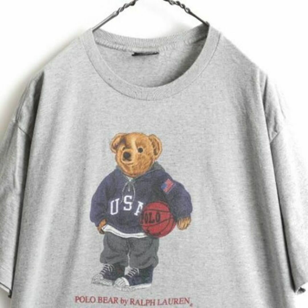 Ralph Lauren(ラルフローレン)の90s USA製 ポロ ラルフローレン ポロベアー プリント 半袖 Tシャツ L メンズのトップス(Tシャツ/カットソー(半袖/袖なし))の商品写真