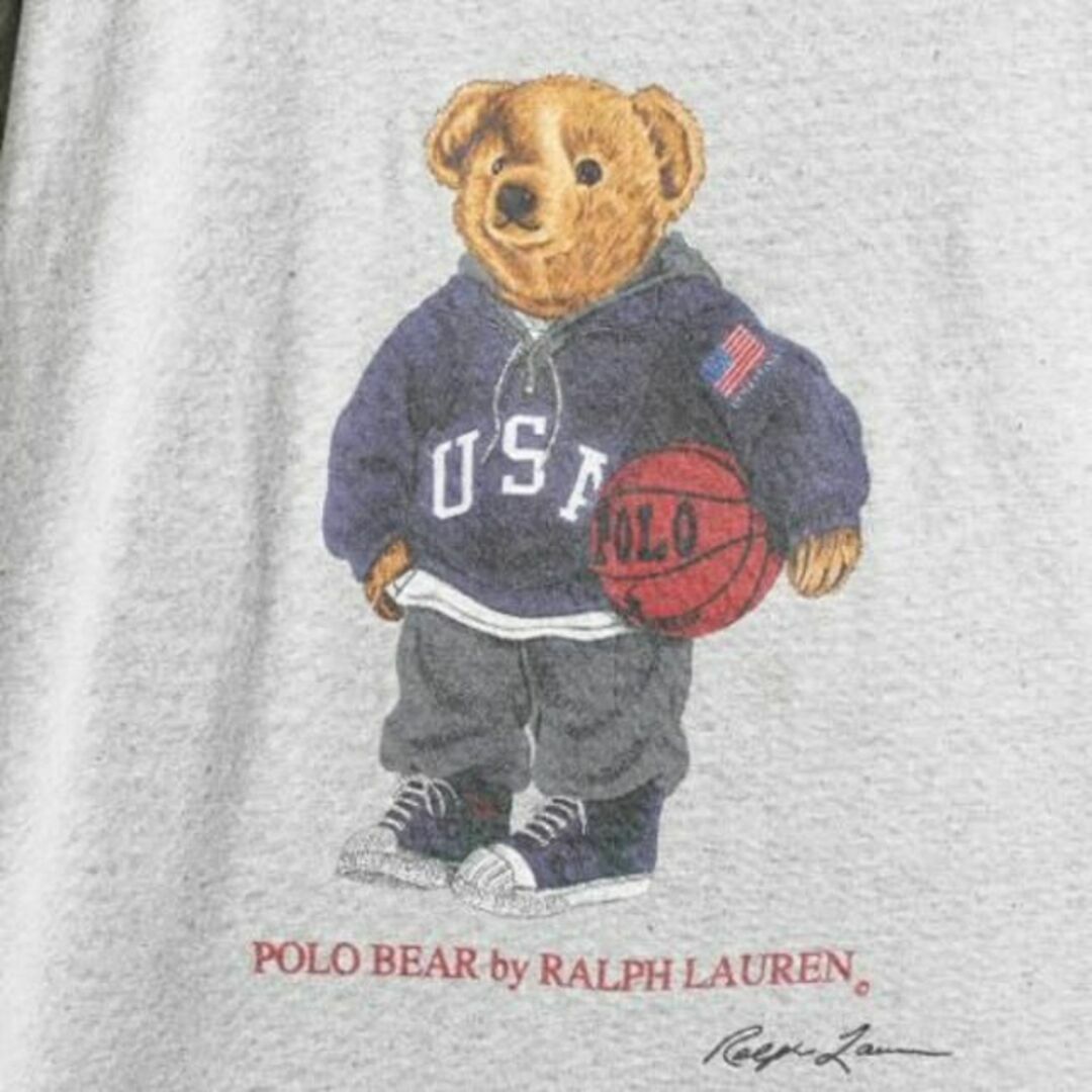 Ralph Lauren(ラルフローレン)の90s USA製 ポロ ラルフローレン ポロベアー プリント 半袖 Tシャツ L メンズのトップス(Tシャツ/カットソー(半袖/袖なし))の商品写真