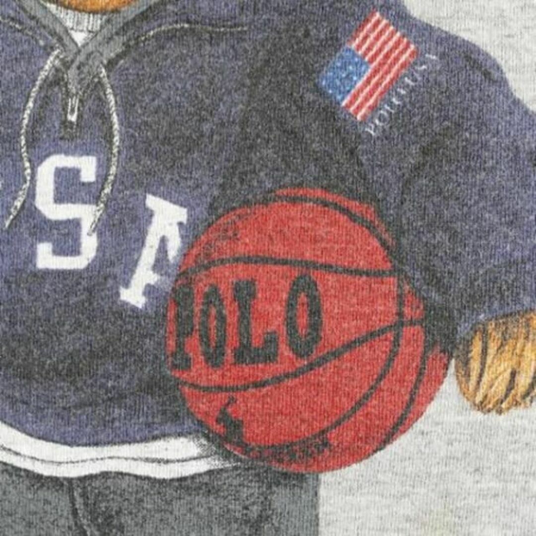 Ralph Lauren(ラルフローレン)の90s USA製 ポロ ラルフローレン ポロベアー プリント 半袖 Tシャツ L メンズのトップス(Tシャツ/カットソー(半袖/袖なし))の商品写真