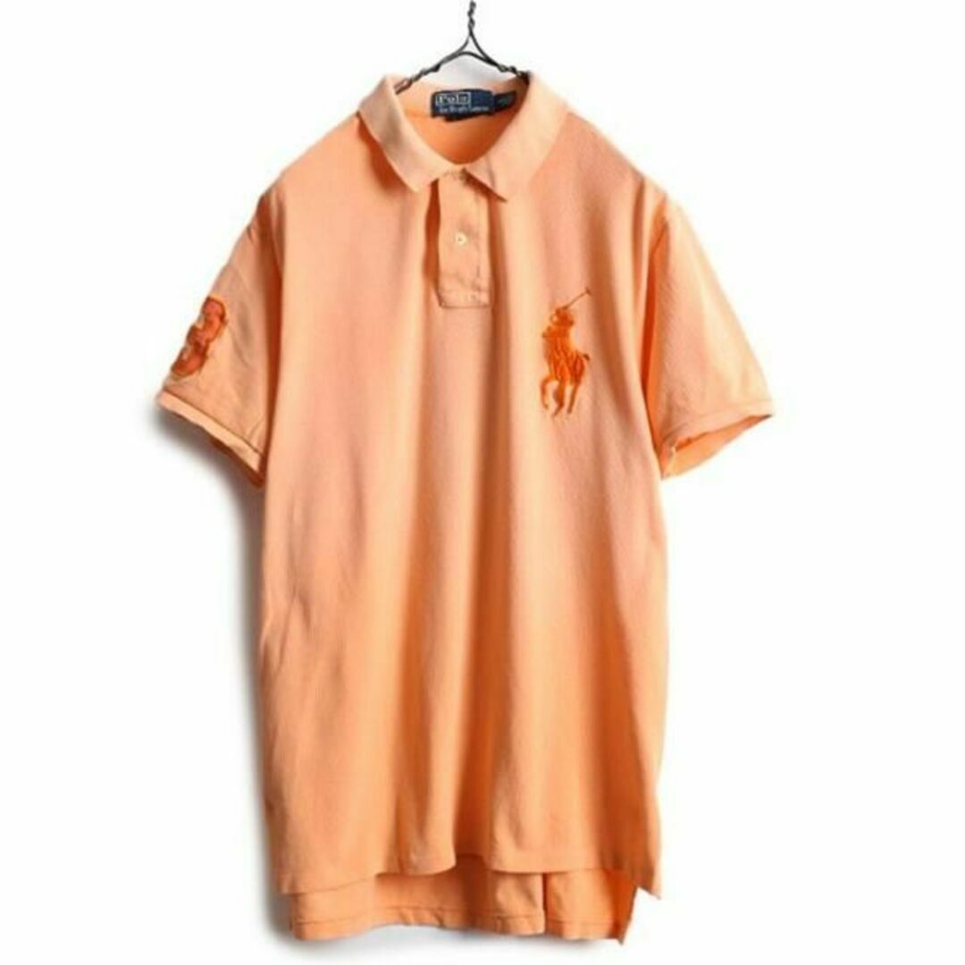 Ralph Lauren(ラルフローレン)のビッグポニー ポロ ラルフローレン 鹿の子 半袖ポロシャツ L 淡い オンレンジ メンズのトップス(ポロシャツ)の商品写真