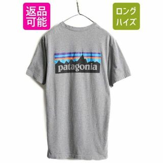 パタゴニア(patagonia)のパタゴニア プリント 半袖 Tシャツ M 灰 アウトドア フィッツロイ P6(Tシャツ/カットソー(半袖/袖なし))