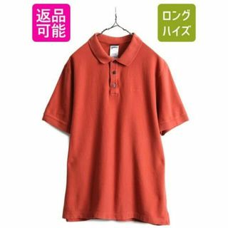 パタゴニア(patagonia)のパタゴニア 鹿の子 半袖ポロシャツ M アウトドア オーガニックコットン レンガ(ポロシャツ)