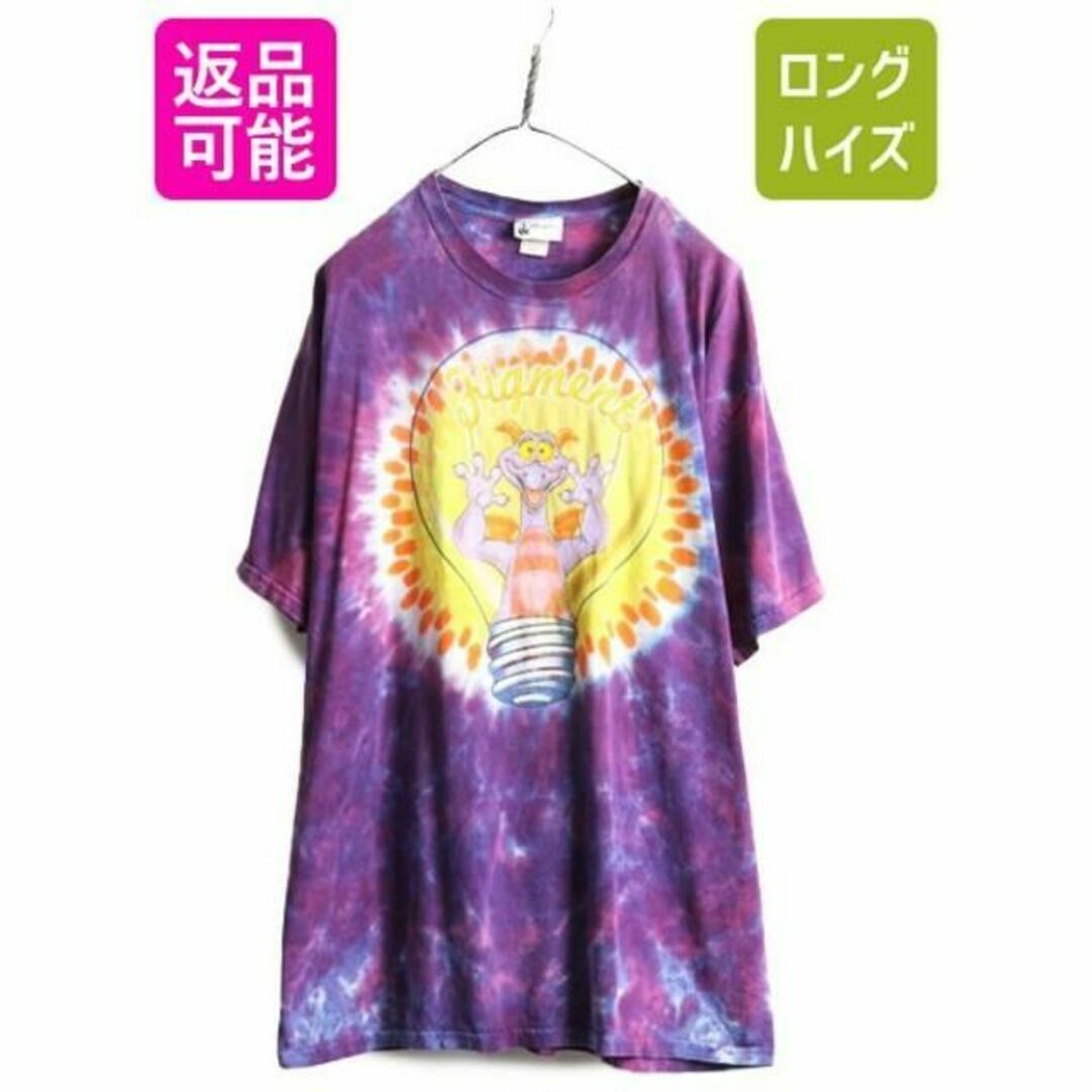 Tシャツ/カットソー(半袖/袖なし)00s ディズニー フィグメント キャラクター プリント タイダイ 半袖Tシャツ