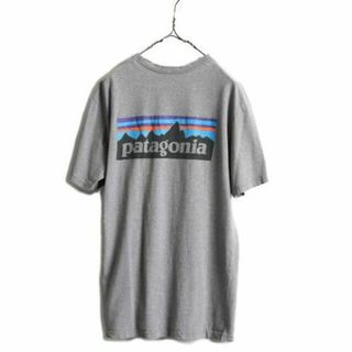 パタゴニア プリント 半袖 Tシャツ M アウトドア フィッツロイ ボックスロゴ