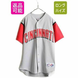 MLB オフィシャル Majestic レッズ  ベースボール シャツ  M(ウェア)